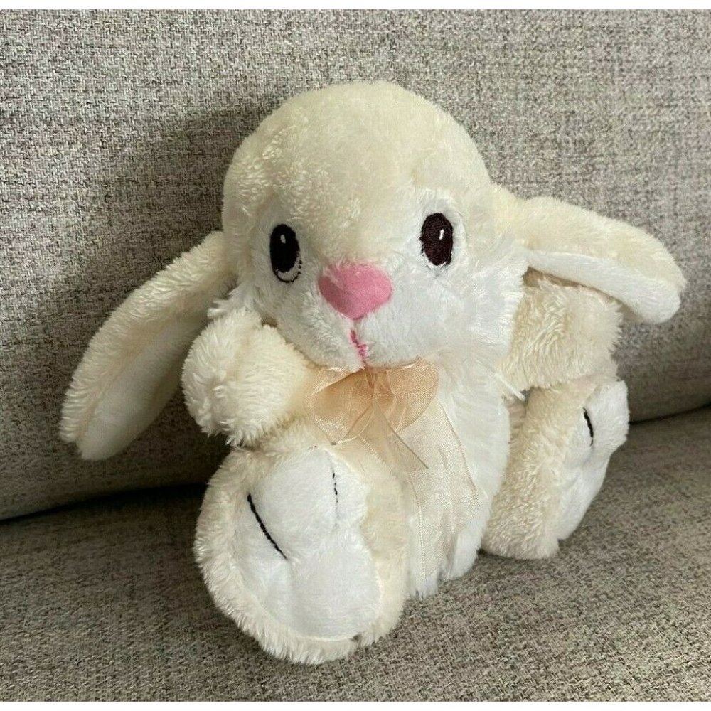 Dan Dee Plush Floppy Ears Bunny Rabbit White 7" Stuffed Animal